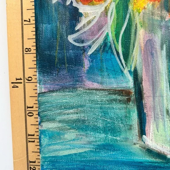 HANDPAINTED Abstract Acrylic Painting - Picture 3 of 4